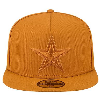 Men's New Era Brown Dallas Cowboys Color Pack A-Frame 59FIFTY Fitted Hat