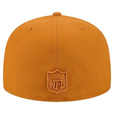 Men's New Era Brown Dallas Cowboys Color Pack A-Frame 59FIFTY Fitted Hat