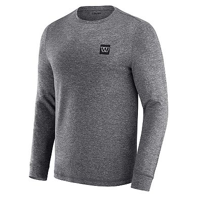 Men's J. Palmer Heather Black Washington Commanders Four Down Long Sleeve T-Shirt