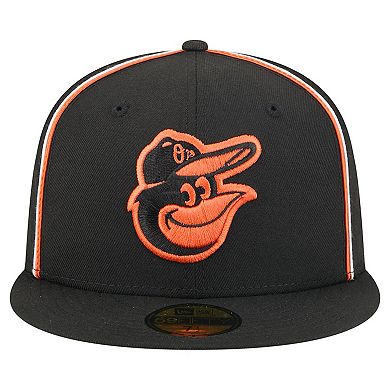 Men's New Era Black Baltimore Orioles Soutache 59FIFTY Fitted Hat