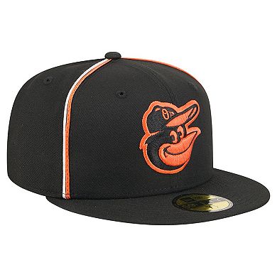 Men's New Era Black Baltimore Orioles Soutache 59FIFTY Fitted Hat