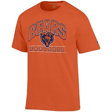 Men's Champion Orange Chicago Bears Football T-Shirt