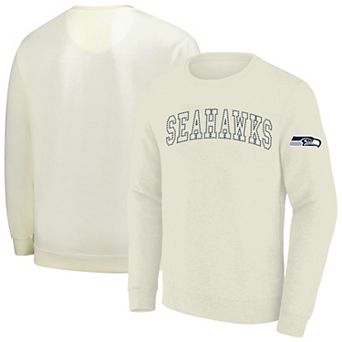 Men's Profile Cream Seattle Seahawks Big & Tall Fleece Sweatshirt
