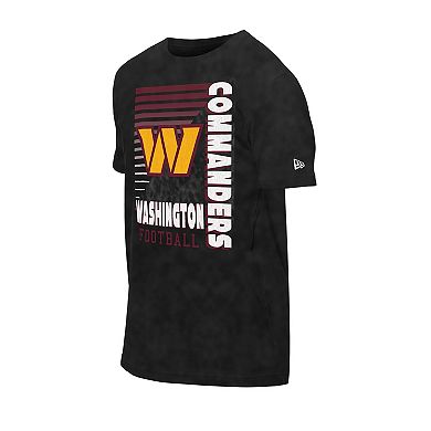 Men's New Era Black Washington Commanders Enzyme Washed Oversized T-Shirt