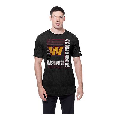 Men's New Era Black Washington Commanders Enzyme Washed Oversized T-Shirt