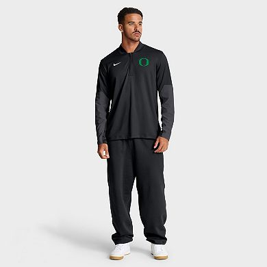 Men's Nike Black Oregon Ducks One Goal Performance Half-Zip Pullover