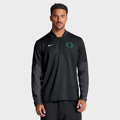 Men's Nike Black Oregon Ducks One Goal Performance Half-Zip Pullover