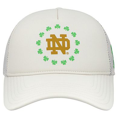 Men's Under Armour Cream Notre Dame Fighting Irish Cheer Her Name Sportstyle Foam Adjustable Hat