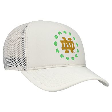 Men's Under Armour Cream Notre Dame Fighting Irish Cheer Her Name Sportstyle Foam Adjustable Hat
