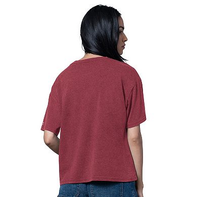 Women's Starter Heather Burgundy Washington Commanders Oversized Hall of Fame T-Shirt