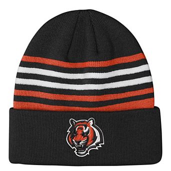 Youth Outerstuff Black Cincinnati Bengals Essentials Cuffed Knit Hat