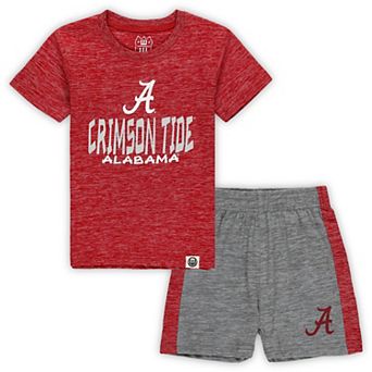 Toddler Wes & Willy Alabama Crimson Tide Cloudy Yarn T-Shirt & Shorts Set