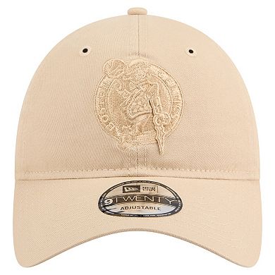 Men's New Era Khaki Boston Celtics Color Pack Tonal 9TWENTY Adjustable Hat