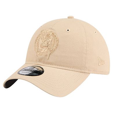 Men's New Era Khaki Boston Celtics Color Pack Tonal 9TWENTY Adjustable Hat