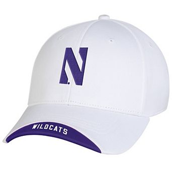 Men's Under Armour White Northwestern Wildcats Sideline Blitzing Accent Flex Hat