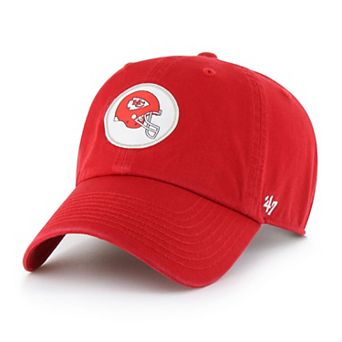 Men's '47 Red Kansas City Chiefs Hard Hat Clean Up Adjustable Hat
