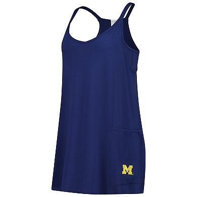 Women's ZooZatz Navy Michigan Wolverines Active Pocketed Skort Dress