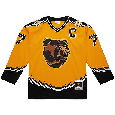 Men's Mitchell & Ness Ray Bourque Gold Boston Bruins Big & Tall 1996-97 Blue Line 2.0 Jersey