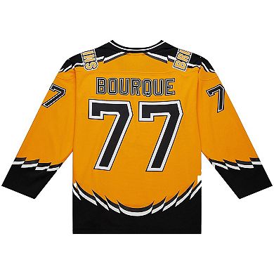 Men's Mitchell & Ness Ray Bourque Gold Boston Bruins Big & Tall 1996-97 Blue Line 2.0 Jersey