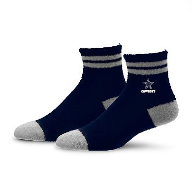 Women's For Bare Feet Dallas Cowboys Cozy Two-Pack Quarter-Length Sock Set