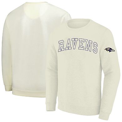 Men's Profile Cream Baltimore Ravens Big & Tall Fleece Sweatshirt