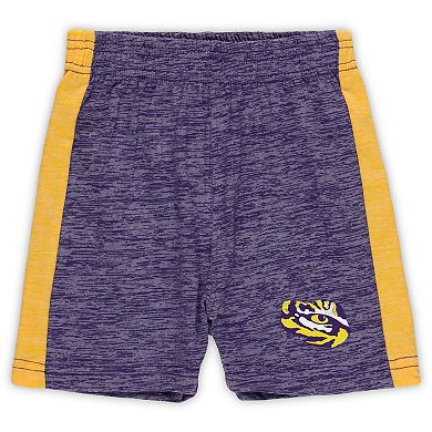 Toddler Wes & Willy LSU Tigers Cloudy Yarn T-Shirt & Shorts Set