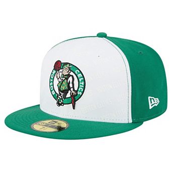 Men's New Era White/Kelly Green Boston Celtics Repeat 59Fifty Fitted Hat
