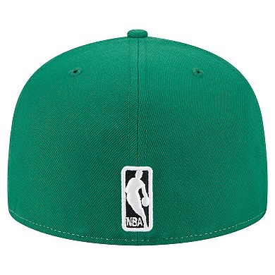 Men's New Era White/Kelly Green Boston Celtics Repeat 59Fifty Fitted Hat