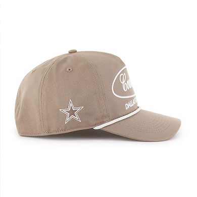 Men's '47 Brown Dallas Cowboys Foundational Relaxed Hitch Adjustable Hat