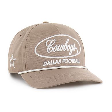 Men's '47 Brown Dallas Cowboys Foundational Relaxed Hitch Adjustable Hat