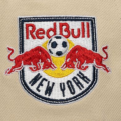 Men's Mitchell & Ness Cream/Red New York Red Bulls Upside Down Pro Pinch Snapback Hat