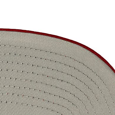 Men's Mitchell & Ness Cream/Red New York Red Bulls Upside Down Pro Pinch Snapback Hat