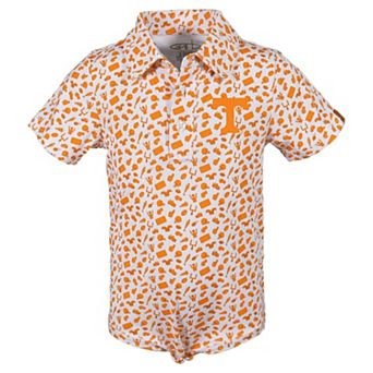 Infant Garb Tennessee Orange Tennessee Volunteers Tom Allover Print Performance Polo Bodysuit