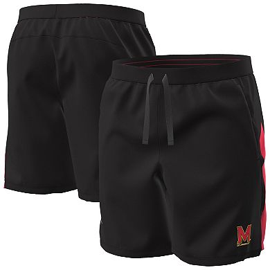 Men's Under Armour Black Maryland Terrapins Woven Shorts