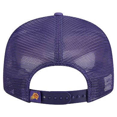 Men's New Era Orange/Purple Phoenix Suns Outdoor Split Panel 9FIFTY Snapback Hat