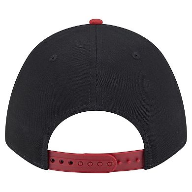 Men's New Era Black/Red Arizona Diamondbacks Arch 9FORTY A-Frame M-Crown Adjustable Hat