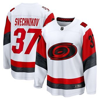 Men's Fanatics Andrei Svechnikov White Carolina Hurricanes Away Breakaway Jersey