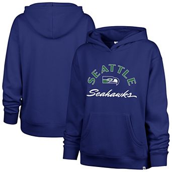 Women's '47 Royal Seattle Seahawks Plus Size Whirlwind Naomi Hoodie