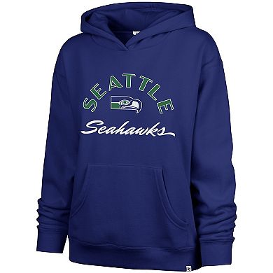 Women's '47 Royal Seattle Seahawks Plus Size Whirlwind Naomi Hoodie