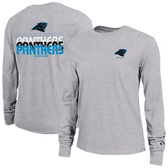 Women's Champion Gray Carolina Panthers Core Long-Sleeve T-Shirt