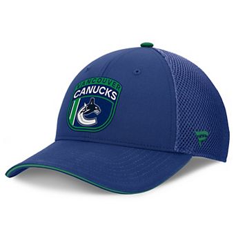 Men's Fanatics Blue Vancouver Canucks Authentic Pro Home Ice Trucker Adjustable Hat