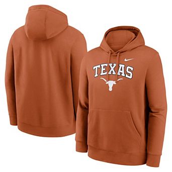 Men's Nike Texas Orange Texas Longhorns Club Fleece Arch Pullover Hoodie