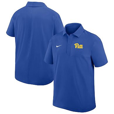 Men's Nike Royal Pitt Panthers Woven Polo