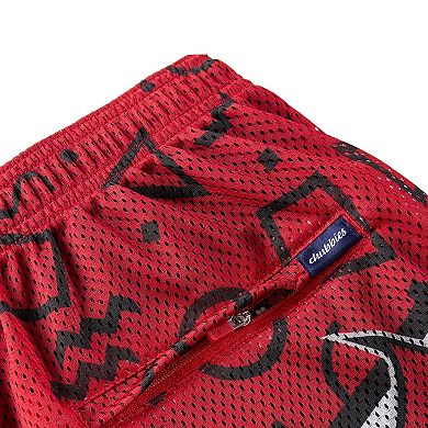 Men's Chubbies Red Tampa Bay Buccaneers Mesh Shorts