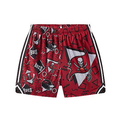 Men's Chubbies Red Tampa Bay Buccaneers Mesh Shorts