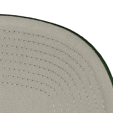 Men's Mitchell & Ness Cream/Green Portland Timbers Upside Down Pro Pinch Snapback Hat