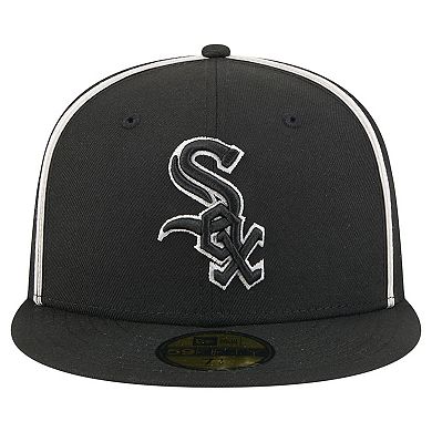 Men's New Era Black Chicago White Sox Soutache 59FIFTY Fitted Hat