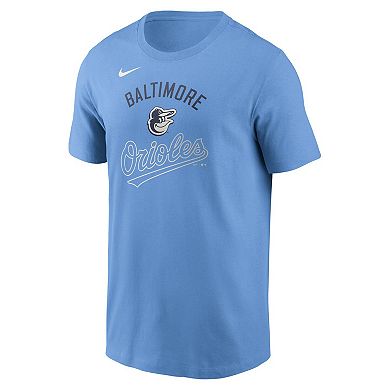Men's Nike Light Blue Baltimore Orioles Early Innings Stack T-Shirt