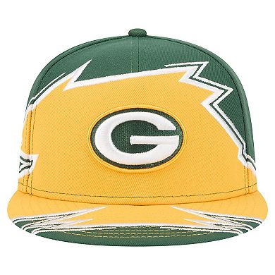 Men's New Era Green/Gold Green Bay Packers Break 59FIFTY Fitted Hat