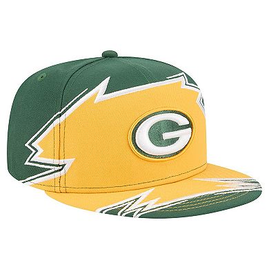 Men's New Era Green/Gold Green Bay Packers Break 59FIFTY Fitted Hat